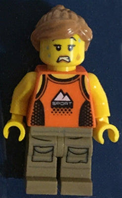 Preowned LEGO® Minifigure – LEGO® Brand gen136 5K Family Road Race Female 2018