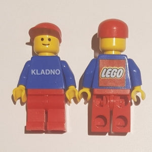 Preowned LEGO® Minifigure – LEGO® Brand gen155 LEGO® Employee Red Cap Kladno Factory Employ