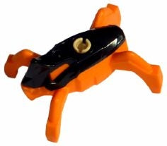 Preowned LEGO® Minifigure – Hero Factory hf008 Jumper Black Top and Orange Base