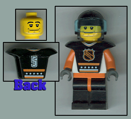 Preowned LEGO® Minifigure – Sports hky005 Hockey Player E