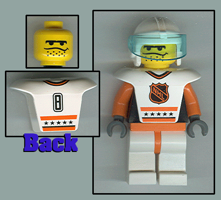 Preowned LEGO® Minifigure – Sports hky008 Hockey Player H