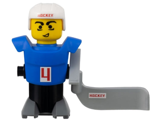 Preowned LEGO® Minifigure – Sports hky011s McDonalds Sports Blue Hockey Player w/Stickers