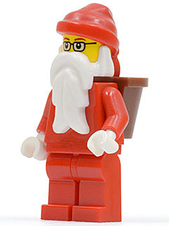 Preowned LEGO® Minifigure – Holiday & Event hol004 Santa Red Legs Glasses D-Basket