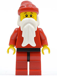 Preowned LEGO® Minifigure – Holiday & Event hol012 Santa Red Legs w/Black Hips Freckles