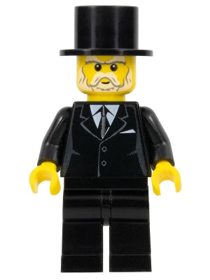 Preowned LEGO® Minifigure – Holiday & Event hol025 Suit Black Top Hat Sleigh Driver