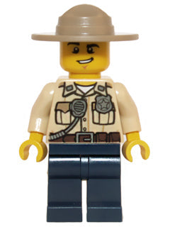 Preowned LEGO® Minifigure – Holiday & Event hol061 Swamp Police Officer Shirt Dark Tan Hat