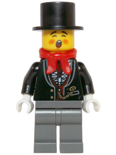 Preowned LEGO® Minifigure – Holiday & Event hol064 Caroler Male Tuxedo Shirt and Gold Watch