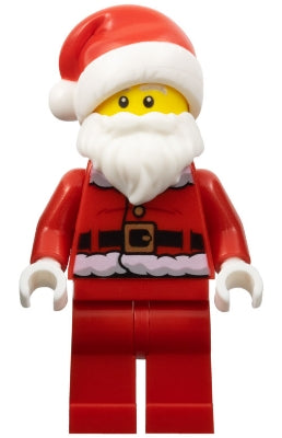 Preowned LEGO® Minifigure – Holiday & Event hol125 Santa Red Fur Lined Jacket w/Button Red