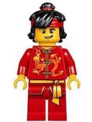 Preowned LEGO® Minifigure – Holiday & Event hol133 Dragon Dance Performer Top Knot and Head