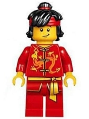 Preowned LEGO® Minifigure – Holiday & Event hol135 Dragon Dance Performer Top Knot and Head