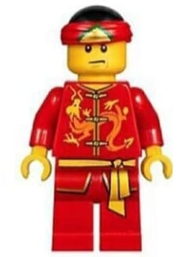 Preowned LEGO® Minifigure – Holiday & Event hol136 Dragon Dance Performer Tied Red Bandana