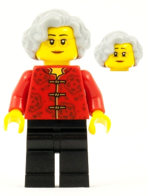 Preowned LEGO® Minifigure – Holiday & Event hol141 Grandmother Chinese Years Eve Dinner