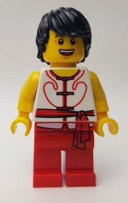 Preowned LEGO® Minifigure – Holiday & Event hol148 Dragon Boat Race Team Red/White Member 2