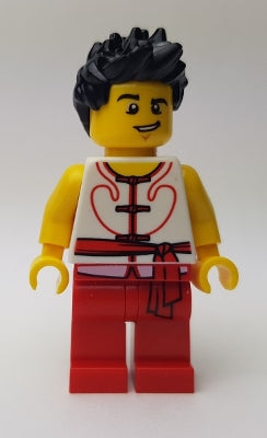 Preowned LEGO® Minifigure – Holiday & Event hol151 Dragon Boat Race Team Red/White Member 5
