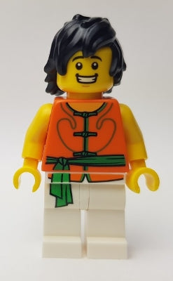 Preowned LEGO® Minifigure – Holiday & Event hol153 Dragon Boat Race Team Green/Orange Membe