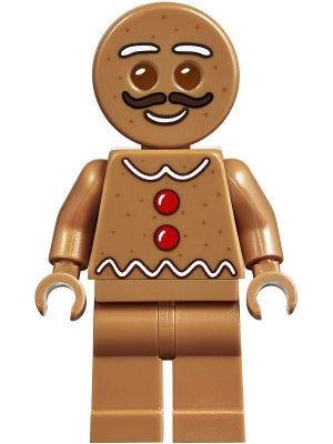 Preowned LEGO® Minifigure – Holiday & Event hol169 Gingerbread Man Moustache