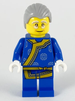 Preowned LEGO® Minifigure – Holiday & Event hol195 Shadow Puppeteer Light Bluish Gray Hair