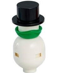 Preowned LEGO® Minifigure – Holiday & Event hol202 Snowman Top Hat and Green Scarf
