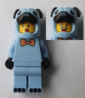 Preowned LEGO® Minifigure – LEGO® Brand hol245 Pug Costume Guy Bow Tie