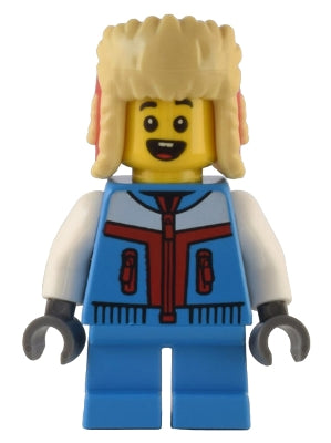 Preowned LEGO® Minifigure – Holiday & Event hol288 Child Boy Dark Azure Jacket and Short Le