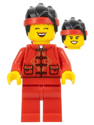 Preowned LEGO® Minifigure – Holiday & Event hol318 Lunar Year Parade Participant Female
