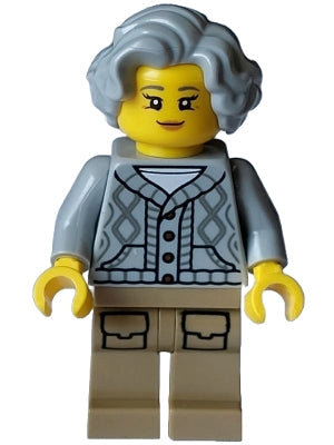Preowned LEGO® Minifigure – Holiday & Event hol326 Lodge Owner Female Light Bluish Gray Kni