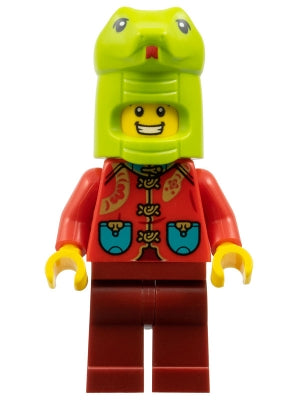 Preowned LEGO® Minifigure – Holiday & Event hol370 Year of the Snake Costume Guy