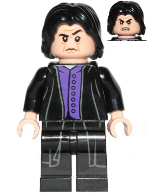 Preowned LEGO® Minifigure – Harry Potter hp134a Professor Severus Snape - Dark Purple Shirt, Black Robes, Printed Legs, Shirt