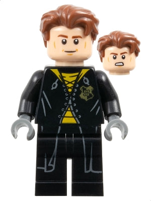 Preowned LEGO® Minifigure – Harry Potter hp179b Cedric Diggory - Black and Yellow Uniform, No Shirt Tail