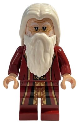 Preowned LEGO® Minifigure – Harry Potter hp354 Albus Dumbledore Dark Red Robe White Hair