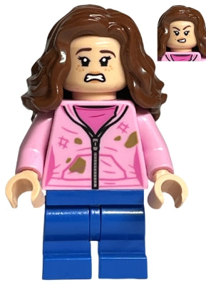 Preowned LEGO® Minifigure – Harry Potter hp365 Hermione Granger Bright Pink Jacket w/Stains
