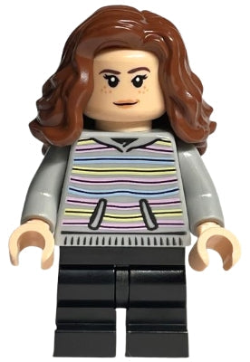 Preowned LEGO® Minifigure – Harry Potter hp383 Hermione Granger Striped Hoodie Black Medium