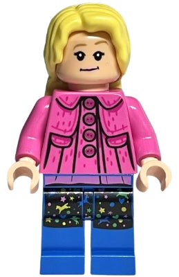 Preowned LEGO® Minifigure – Harry Potter hp386 Luna Lovegood Dark Pink Jacket Long Hair