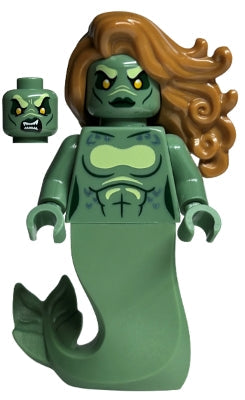 Preowned LEGO® Minifigure – Harry Potter hp417 Merperson Sand Green Body Medium Nougat Wavy