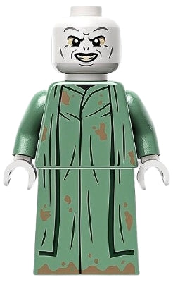 Preowned LEGO® Minifigure – Harry Potter hp422 Lord Voldemort Sand Green Robe Printed Skirt