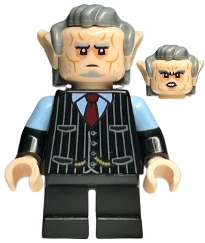 LEGO® Minifigure Harry Potter hp448 Goblin Black Pinstripe Vest Dark Bluish Gray