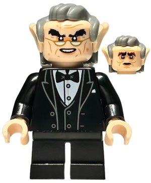 LEGO® Minifigure Harry Potter hp457 Goblin Black Tuxedo Dark Bluish Gray Hair Gl