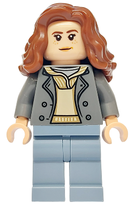Preowned LEGO® Minifigure – Harry Potter hp530 (Hermione Granger - Dark Bluish Gray Jacket over Tan Hoodie, Sand Blue Legs)