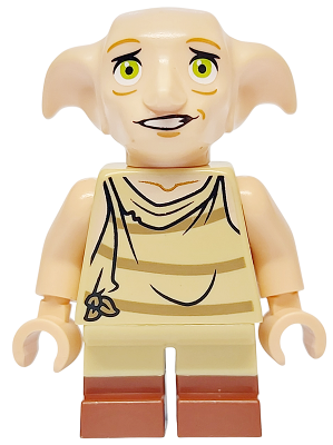 Preowned LEGO® Minifigure – Harry Potter hp534 (Dobby (Elf) - Light Nougat, Open Mouth Worried, Reddish Brown Boots)
