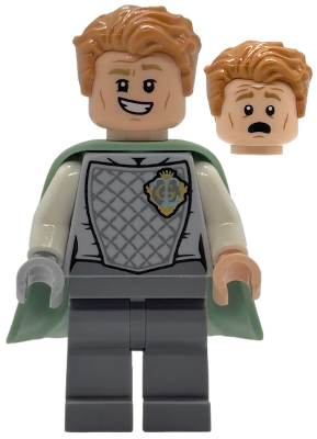 Preowned LEGO® Minifigure – Harry Potter hp535 (Gilderoy Lockhart - Sand Green Flexible Rubber Cape)