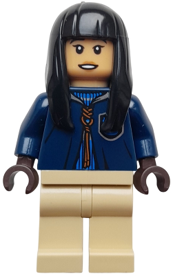 Preowned LEGO® Minifigure – Harry Potter hp537 (Cho Chang - Dark Blue Ravenclaw Quidditch Robe over Sweater, Tan Legs)