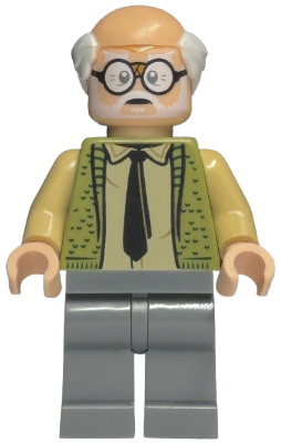 Preowned LEGO® Minifigure – Harry Potter hp545 (Ernie Prang - Olive Green Vest Knit, Half Bald, Dark Bluish Gray Legs)