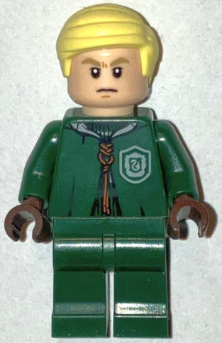 Preowned LEGO® Minifigure – Harry Potter hp548 (Draco Malfoy - Dark Green Slytherin Quidditch Uniform)