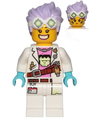 Preowned LEGO® Minifigure – Hidden Side hs002 J.B. Watt Large Smile/Annoyed