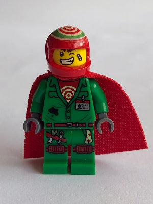 Preowned LEGO® Minifigure – Hidden Side hs010 Douglas Elton/El Fuego Coveralls w/Helmet and