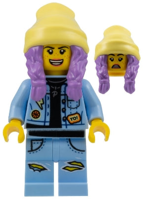 Preowned LEGO® Minifigure – Hidden Side hs014 Parker L. Jackson Denim Jacket w/Beanie (Open