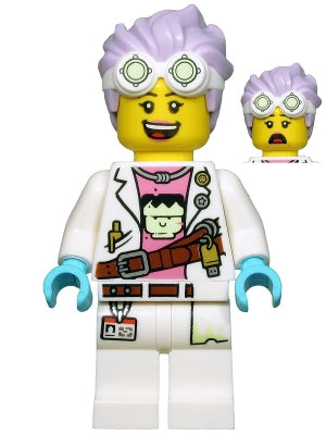 Preowned LEGO® Minifigure – Hidden Side hs036 J.B. Watt Open Mouth Smile/Scared