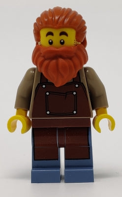 LEGO® Minifigure LEGO® Ideas idea082 Blacksmith Male Reddish Brown Apron Dark Or