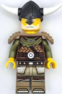 LEGO® Minifigure LEGO® Ideas idea169 Viking Chieftain Male Leather Armor Dark Ta