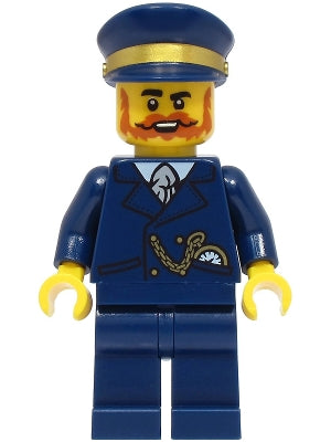 Preowned LEGO® Minifigure – LEGO Ideas (CUUSOO) idea177 Railway Station Manager - Dark Blue Suit and Cap